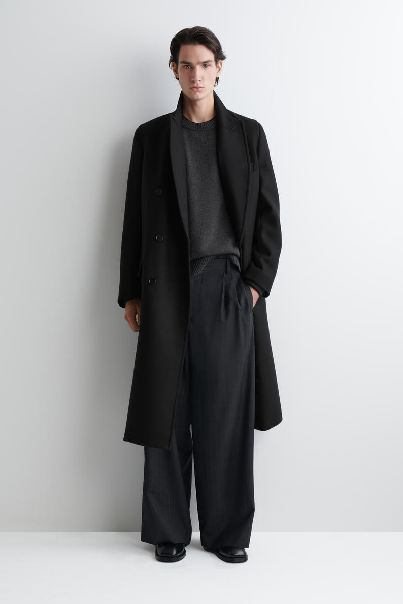 LAYERED MERINO WOOL JUMPER レイヤードメリノウールセーター