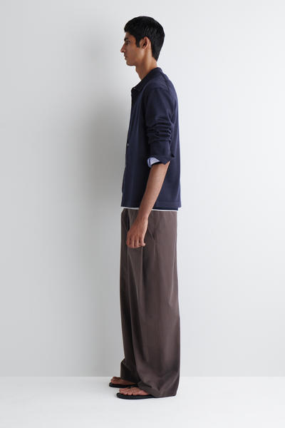 COS メリノウールニットシャツ