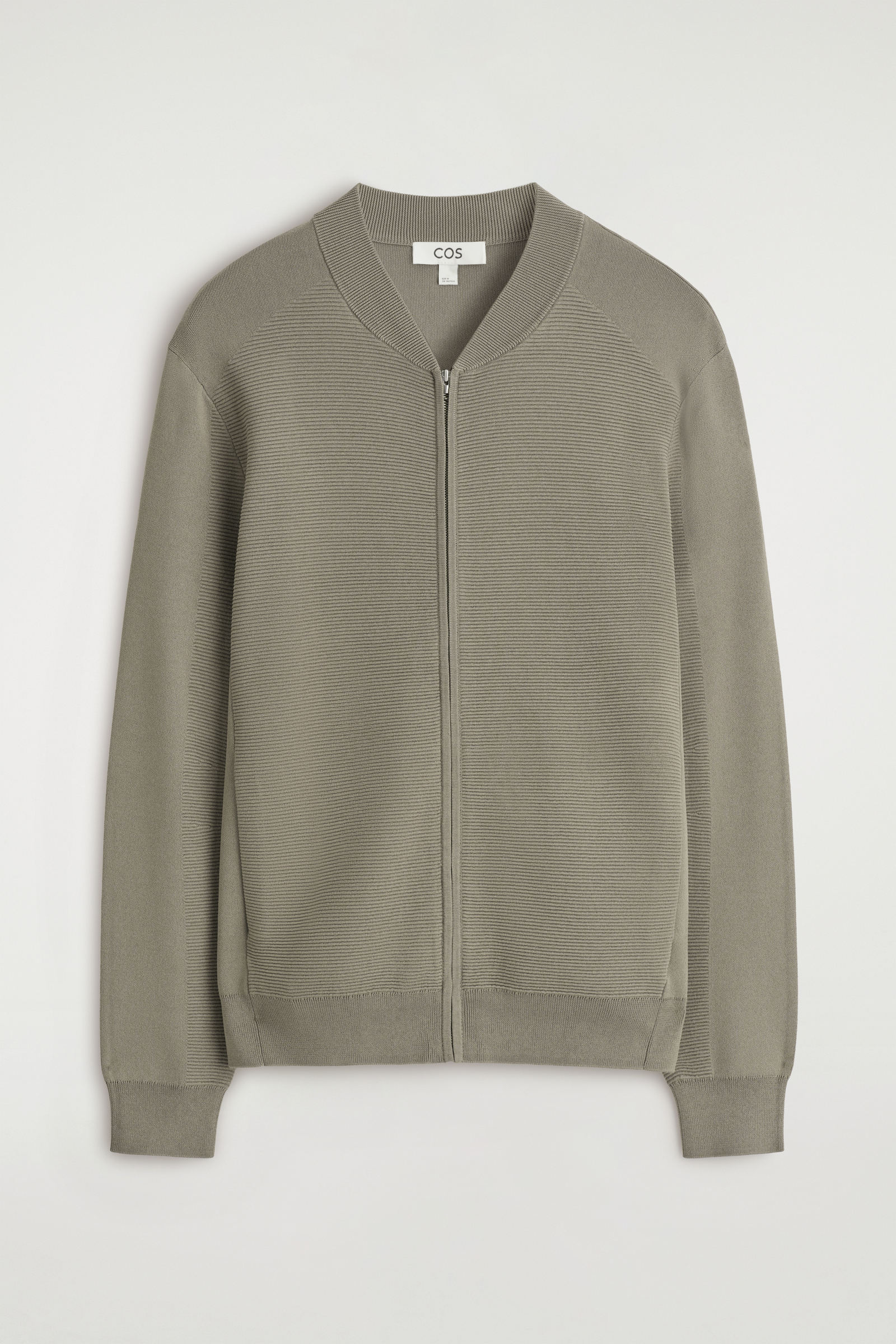 TEXTURED KNITTED BOMBER JACKET テクスチャードニットボンバー