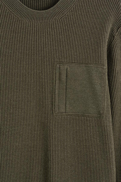 COS ポケットディテールウールクルーネックセーター