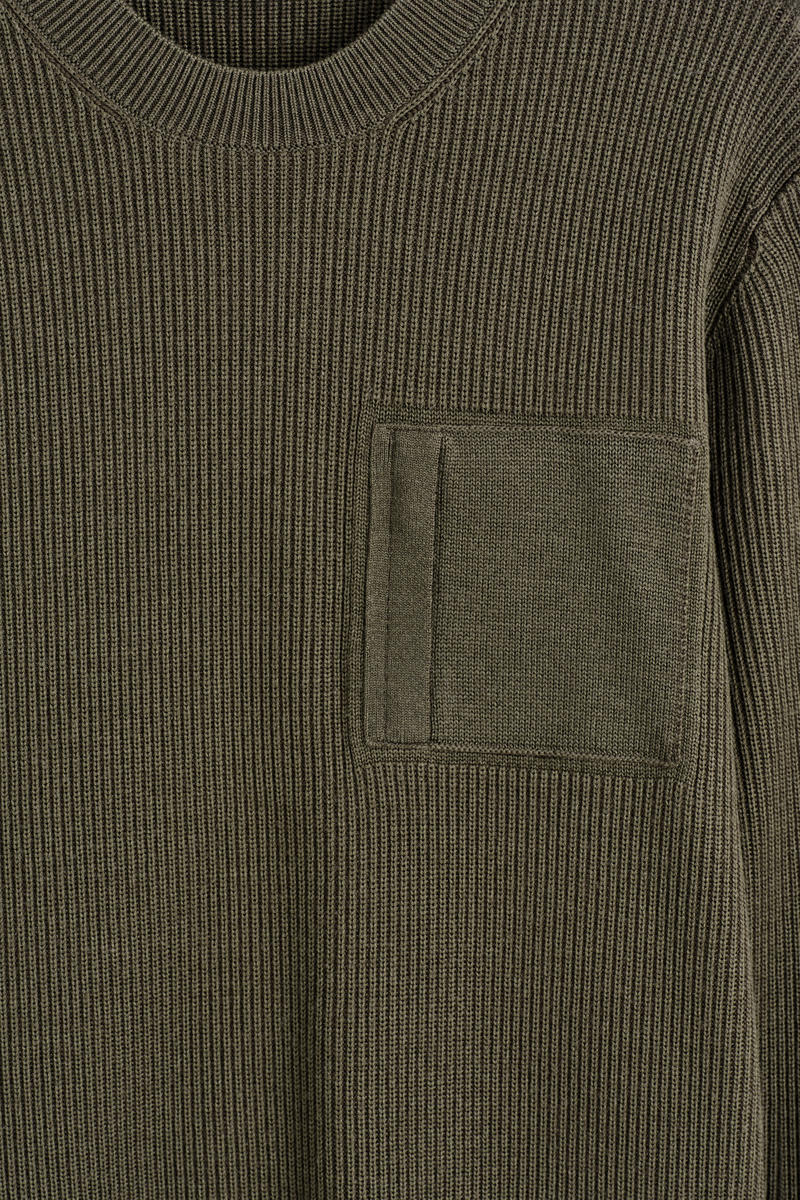 COS ポケットディテールウールクルーネックセーター