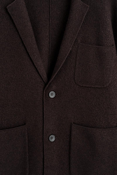 COS ボイルドメリノウールブレザー