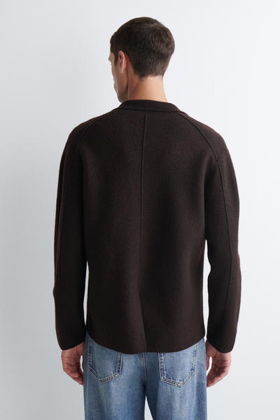 COS ボイルドメリノウールブレザー