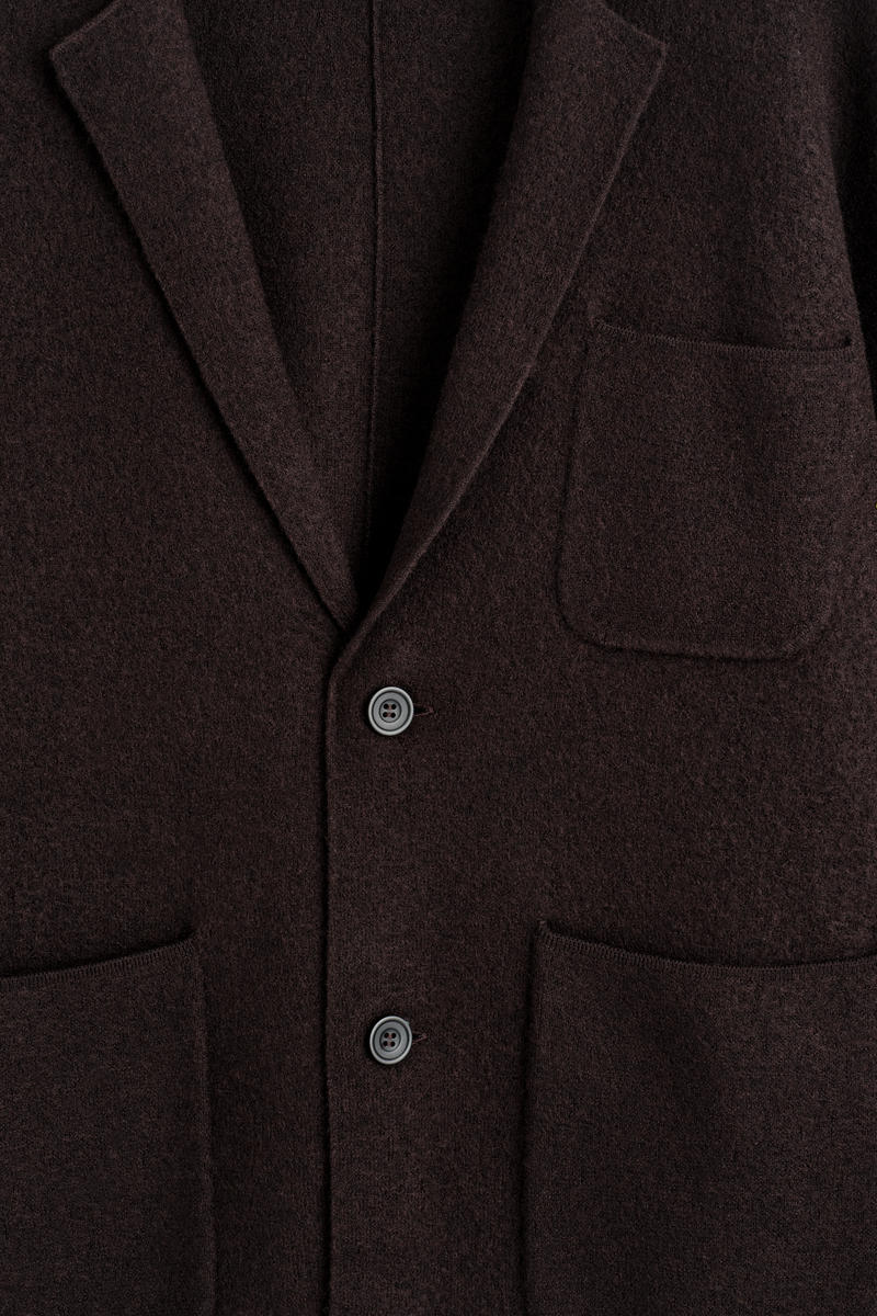 COS ボイルドメリノウールブレザー