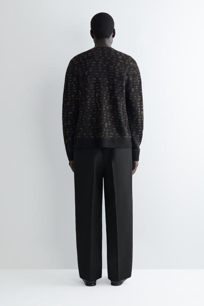 COS ジオメトリックウールアルパカカーディガン