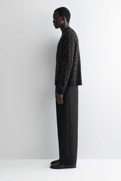 COS ジオメトリックウールアルパカカーディガン