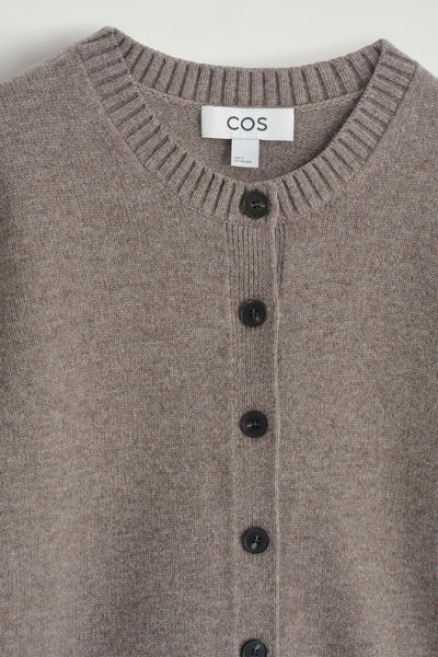 COS メリノウール 半袖カーディガン