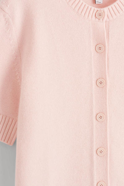 COS メリノウール 半袖カーディガン