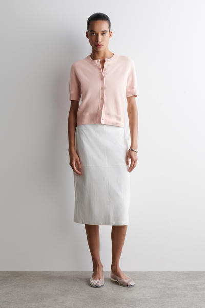 COS メリノウール 半袖カーディガン