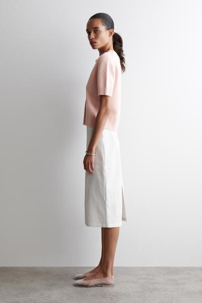 COS メリノウール 半袖カーディガン