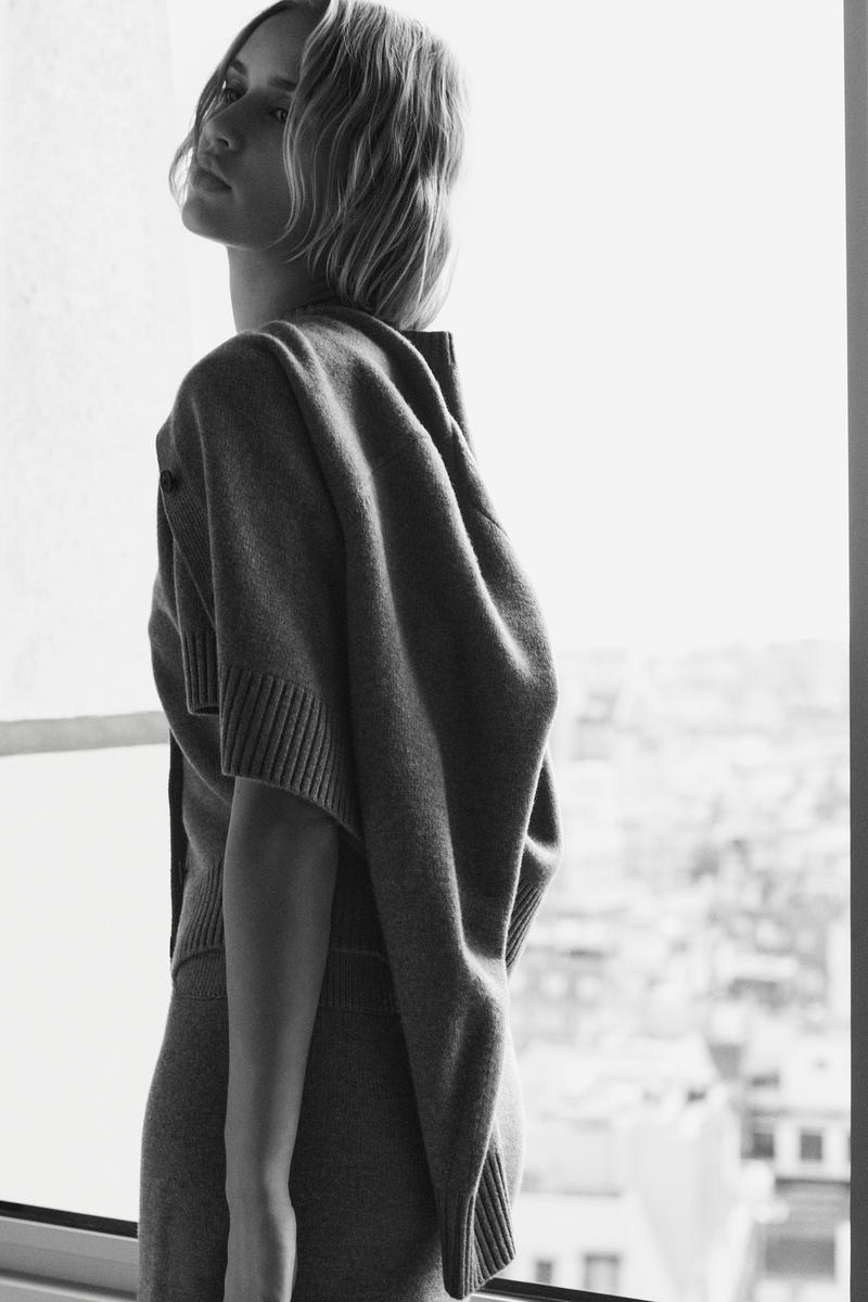 COS メリノウール 半袖カーディガン