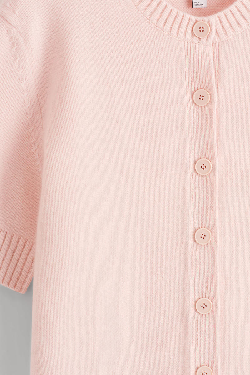 COS メリノウール 半袖カーディガン