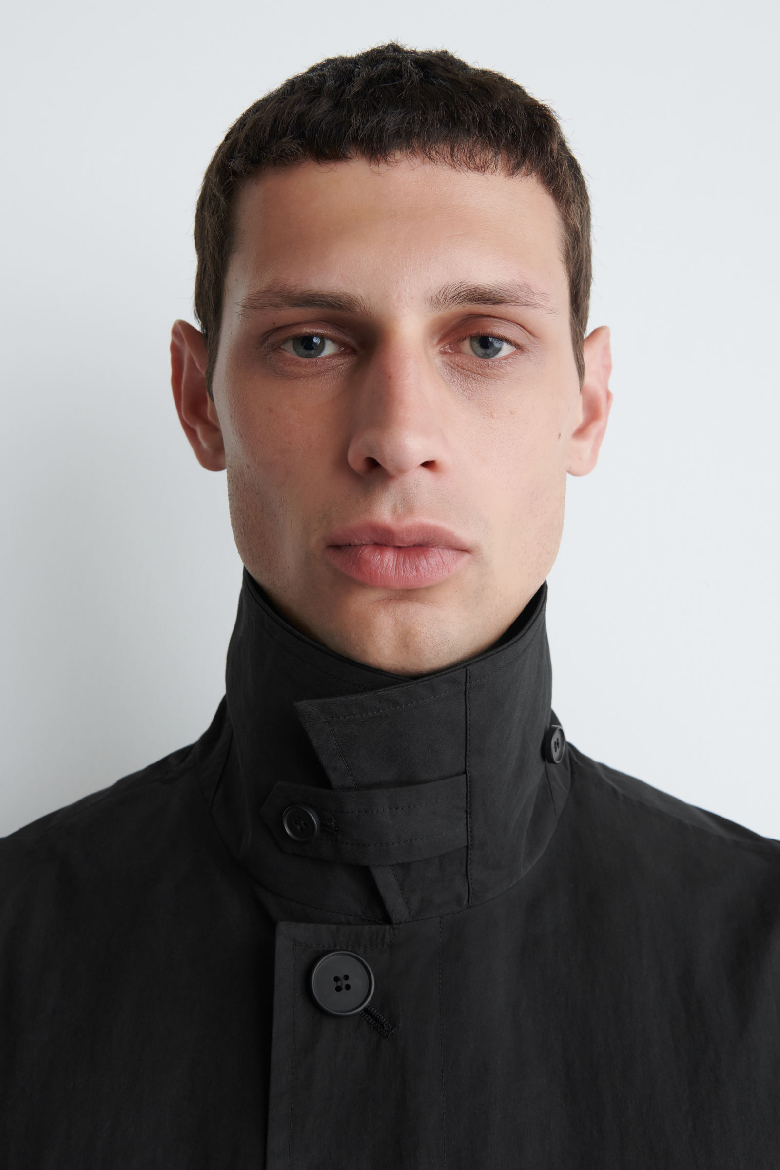 B5495■ 新品■COS コス コットン トレンチ ロング コート 34 COTTON TRENCH COAT コットントレンチコート ブラック｜COS コス 公式