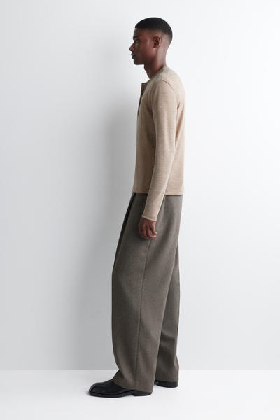 COS ウールブレンドヘンリートップ