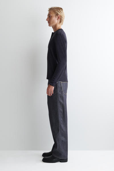 COS ウールブレンドヘンリートップ