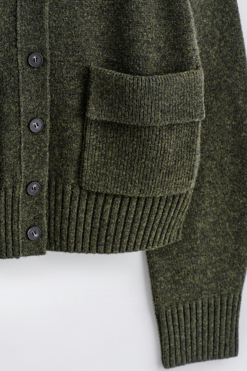 KNITTED MERINO WOOL BOMBER JACKET ニットメリノウールボンバー