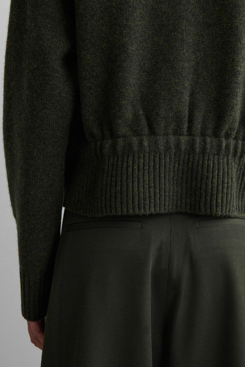 KNITTED MERINO WOOL BOMBER JACKET ニットメリノウールボンバー