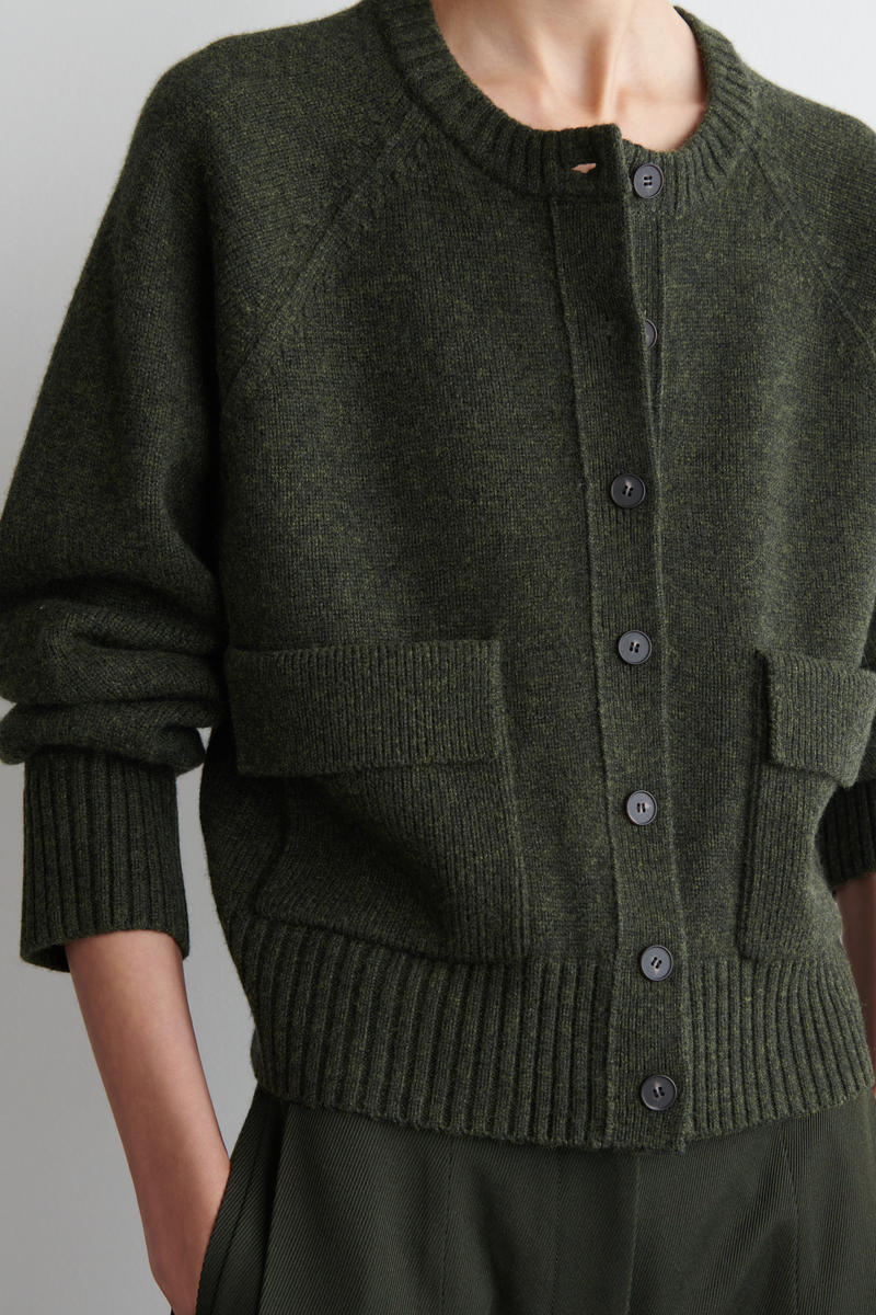 KNITTED MERINO WOOL BOMBER JACKET ニットメリノウールボンバー