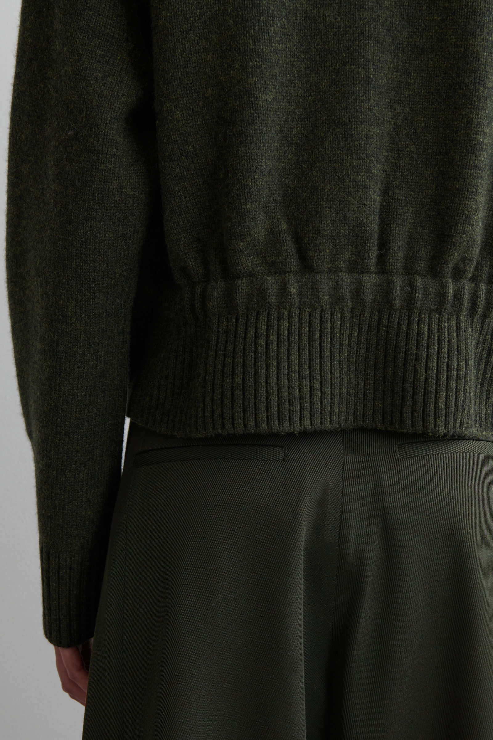 KNITTED MERINO WOOL BOMBER JACKET ニットメリノウールボンバー 