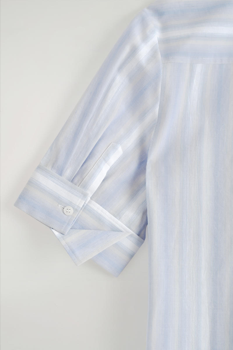 COS ストライプショートスリーブシャツドレス