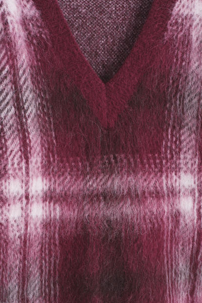 COS チェック柄アルパカブレンドセーター