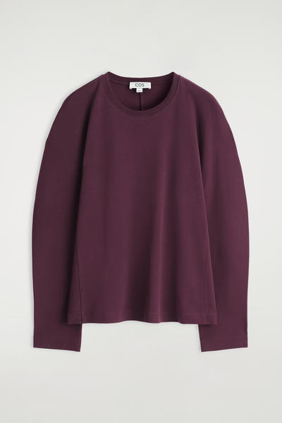 COS ラウンドジャージートップ