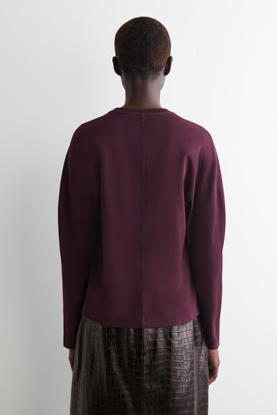 COS ラウンドジャージートップ