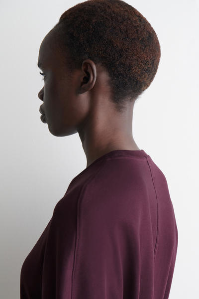 COS ラウンドジャージートップ