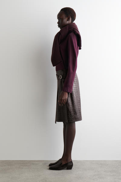 COS ラウンドジャージートップ