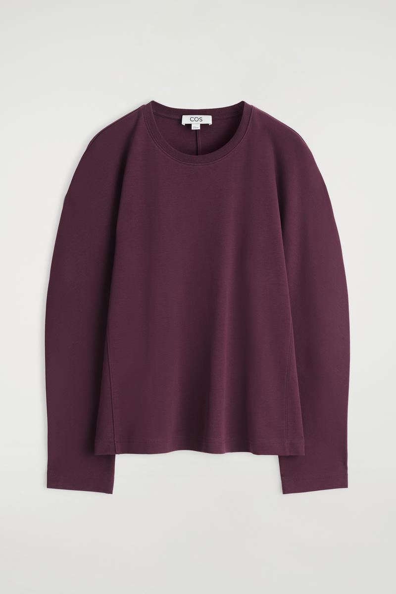 COS ラウンドジャージートップ