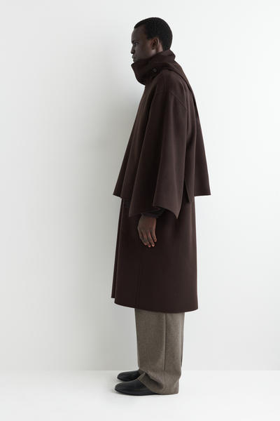 COS ダブルフェイスウールケープ