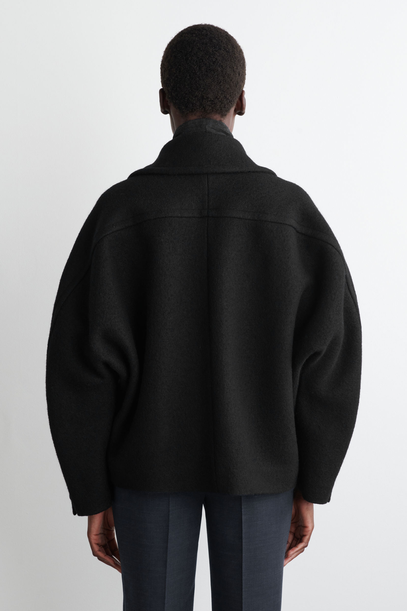 OVERSIZED BOILED-WOOL JACKET オーバーサイズ ボイルウール