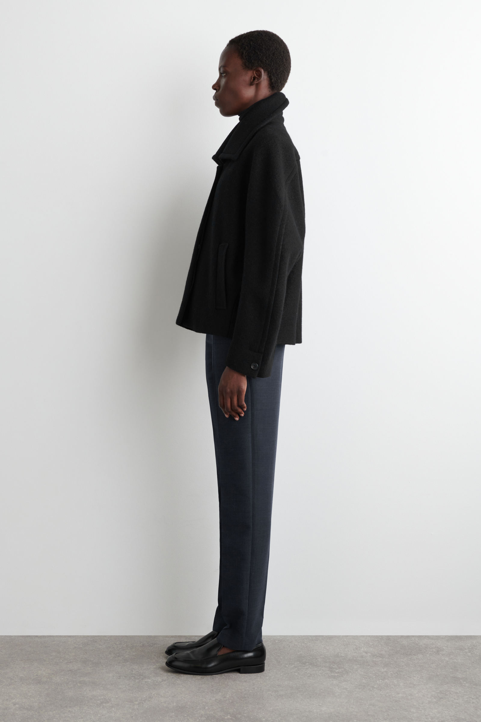 OVERSIZED BOILED-WOOL JACKET オーバーサイズ ボイルウール