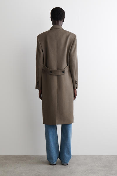 COS シングルブレストウールコート