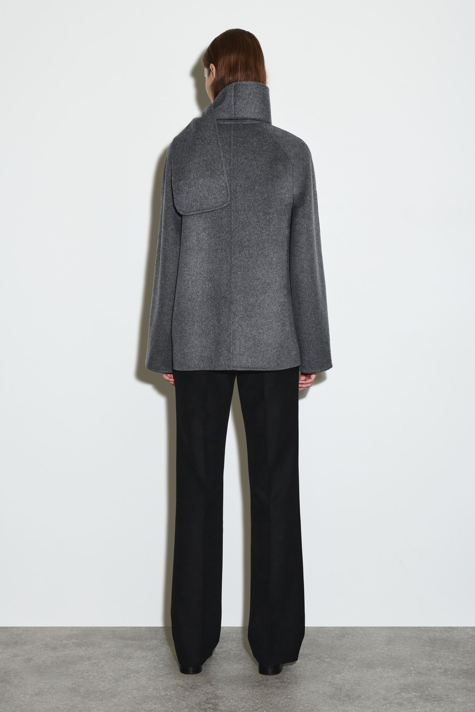 DOUBLE-FACED WOOL SCARF JACKET ダブルフェイスウールスカーフ