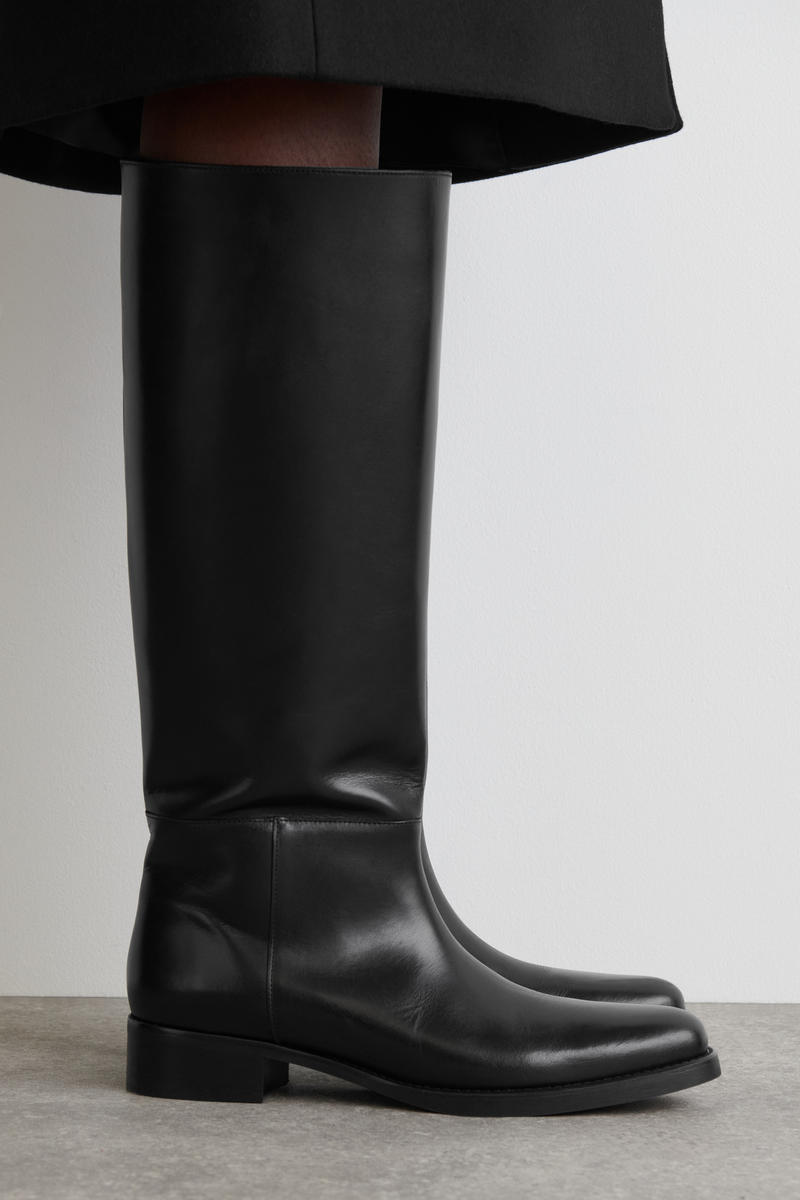 LEATHER KNEE-HIGH BOOTS レザーニーハイブーツ｜COS コス 公式
