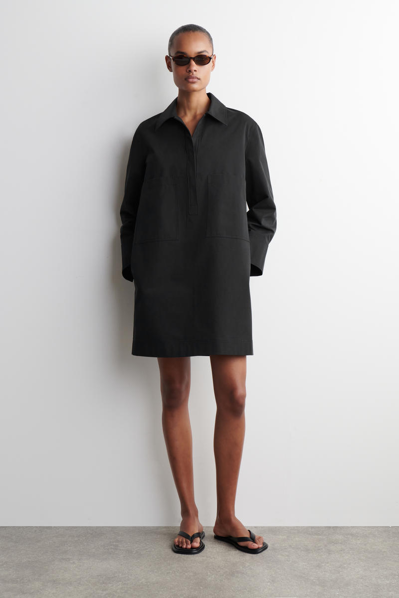COS ユーティリティミニシャツドレス