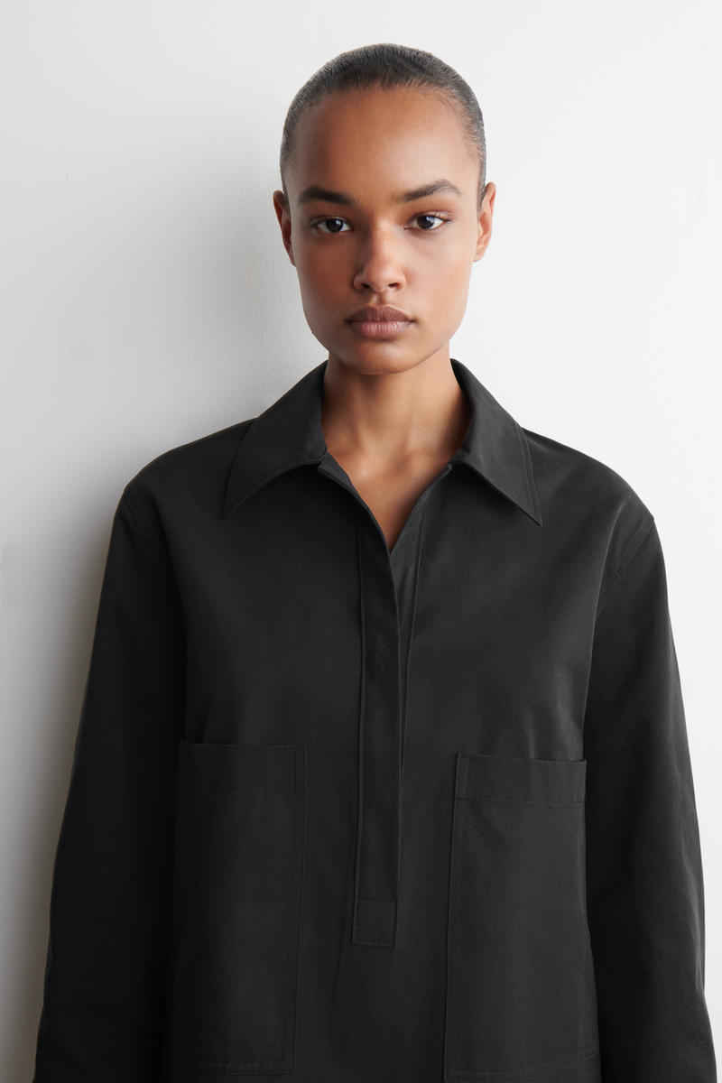 COS ユーティリティミニシャツドレス