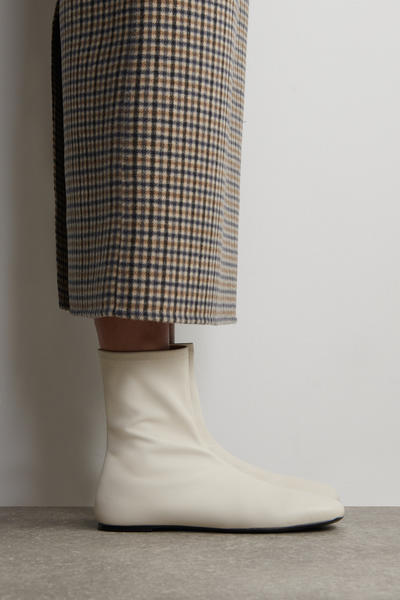 COS レザーソックスブーツ