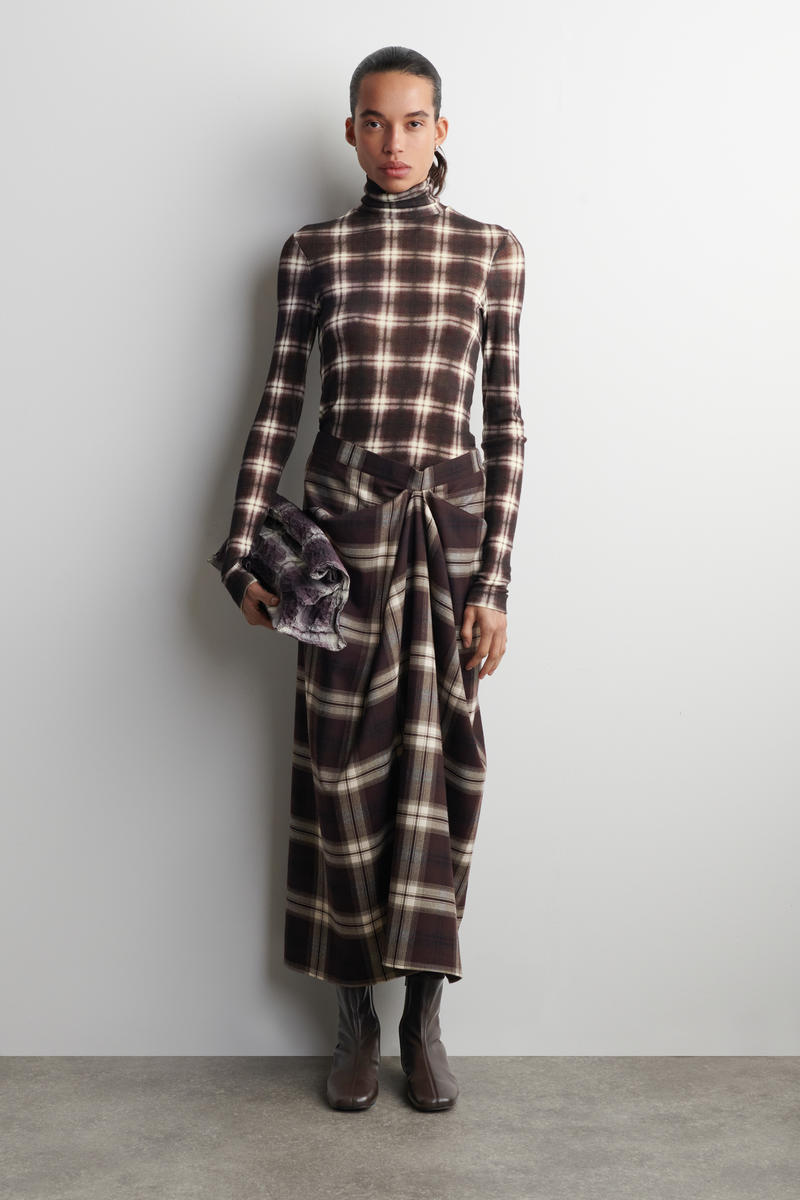 COS レザーソックスブーツ