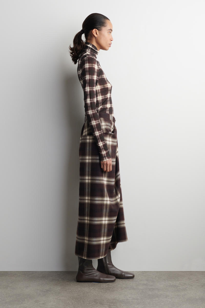 COS レザーソックスブーツ