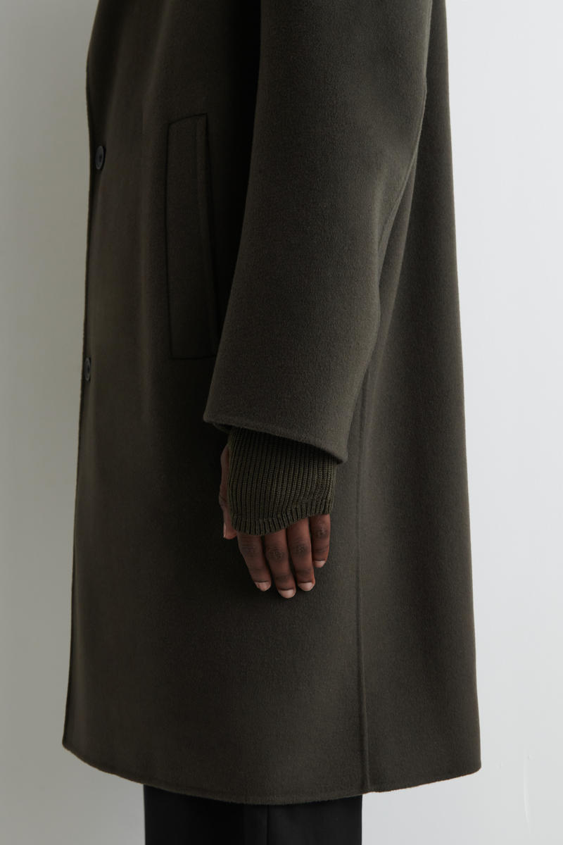 COS リブ編みウールフィンガーレスグローブ