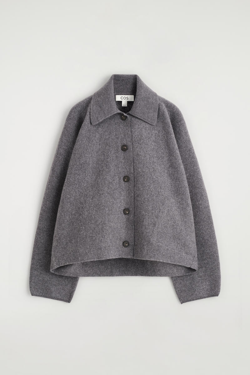 COS スカルプテッドメリノウールジャケット