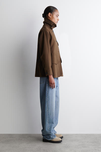 COS レースアップスエードアンクルブーツ