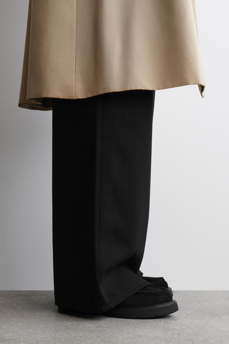 COS レースアップスエードアンクルブーツ