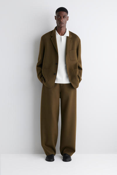 COS アンストラクチャードスプリットウールブレザー