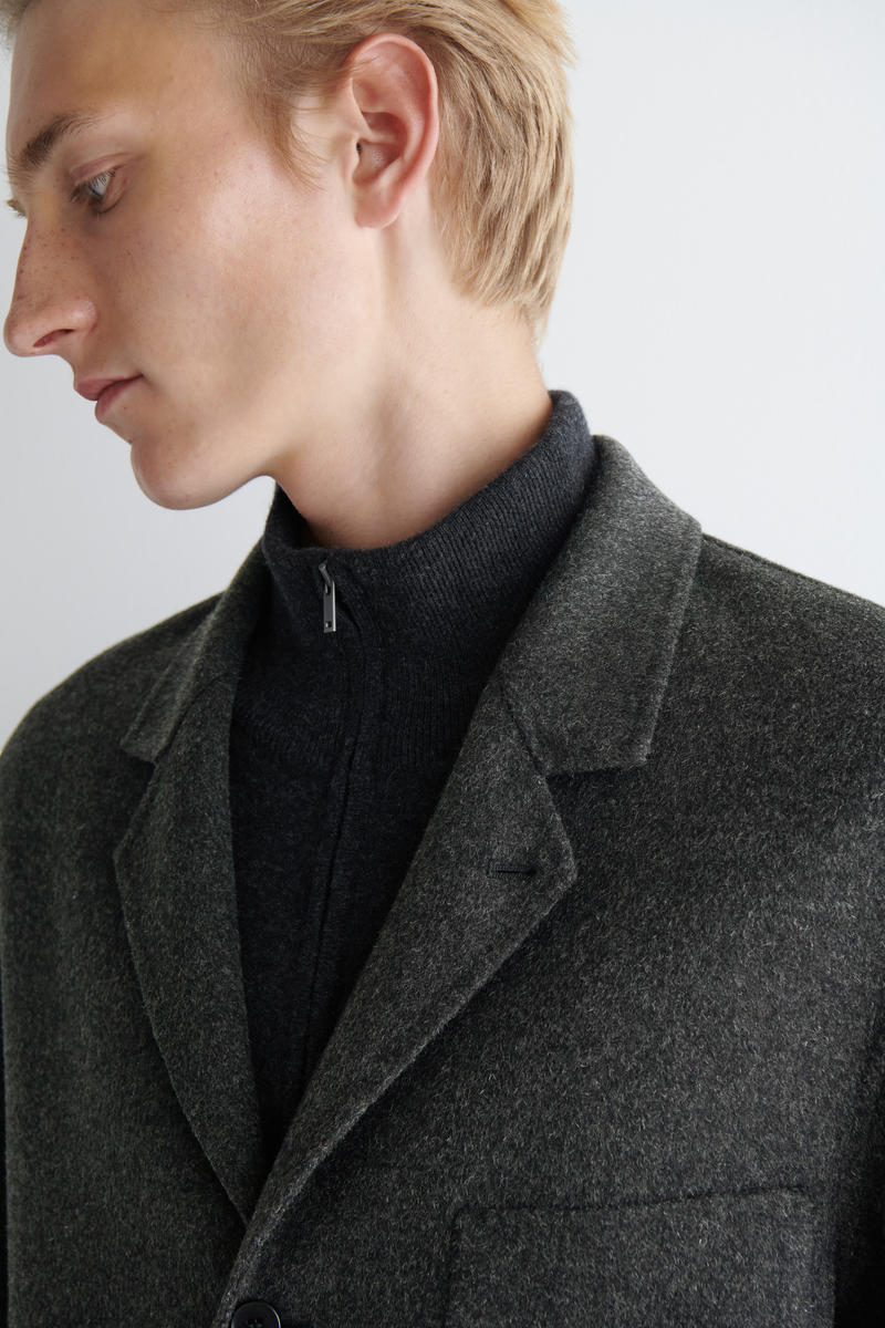 Nervoso ウール ブレザー UNSTRUCTURED SPLIT WOOL BLAZER アンストラクチャード