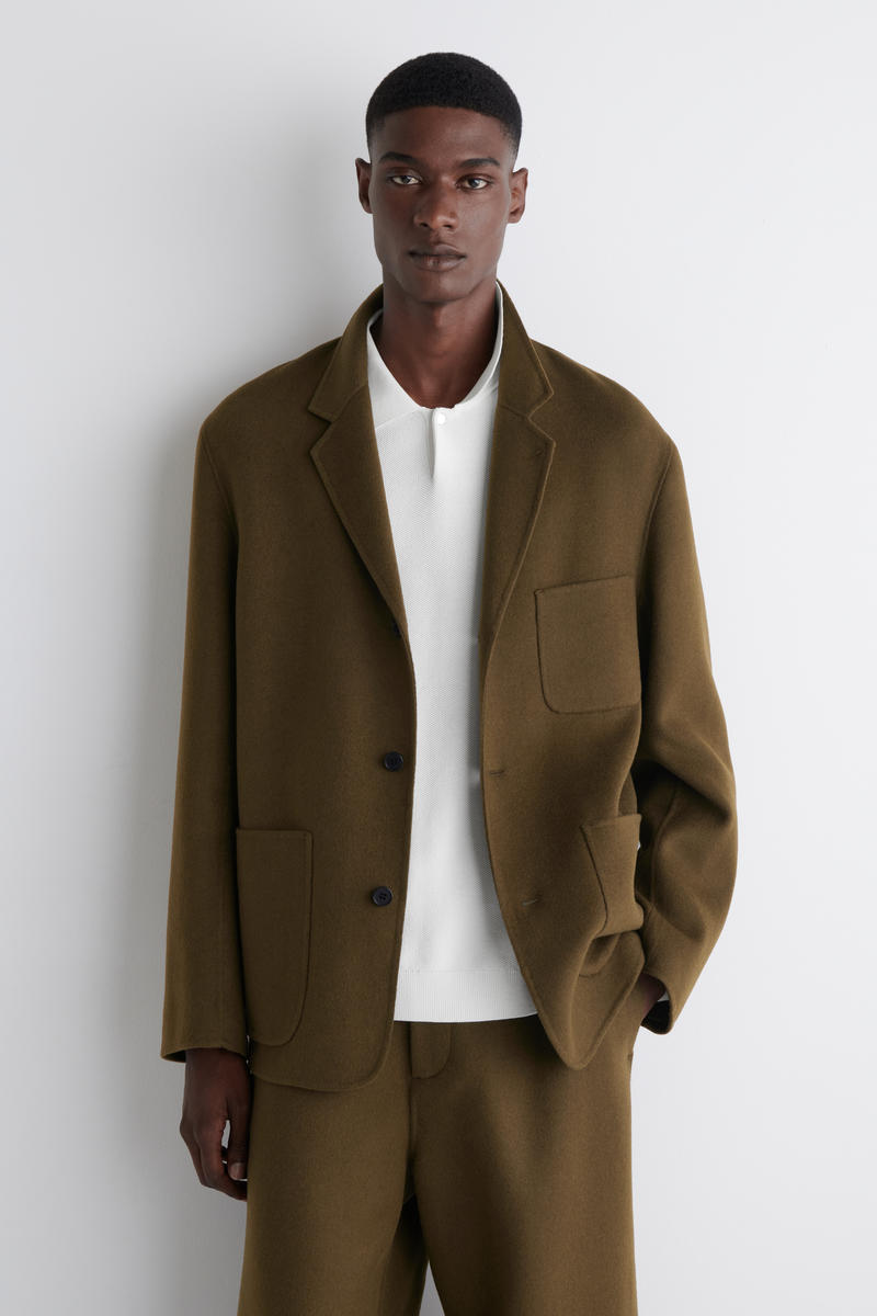 COS アンストラクチャードスプリットウールブレザー