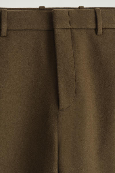 COS スプリットウールワイドレッグトラウザーズ