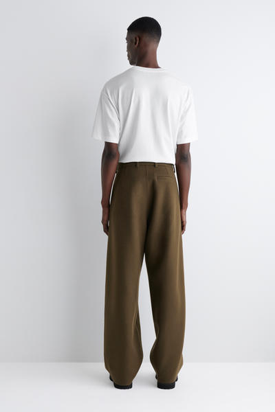 COS スプリットウールワイドレッグトラウザーズ